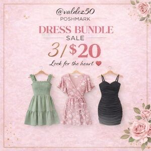 ❤️ 3 FOR $20 DRESS SALE ❤️
(Please Read)